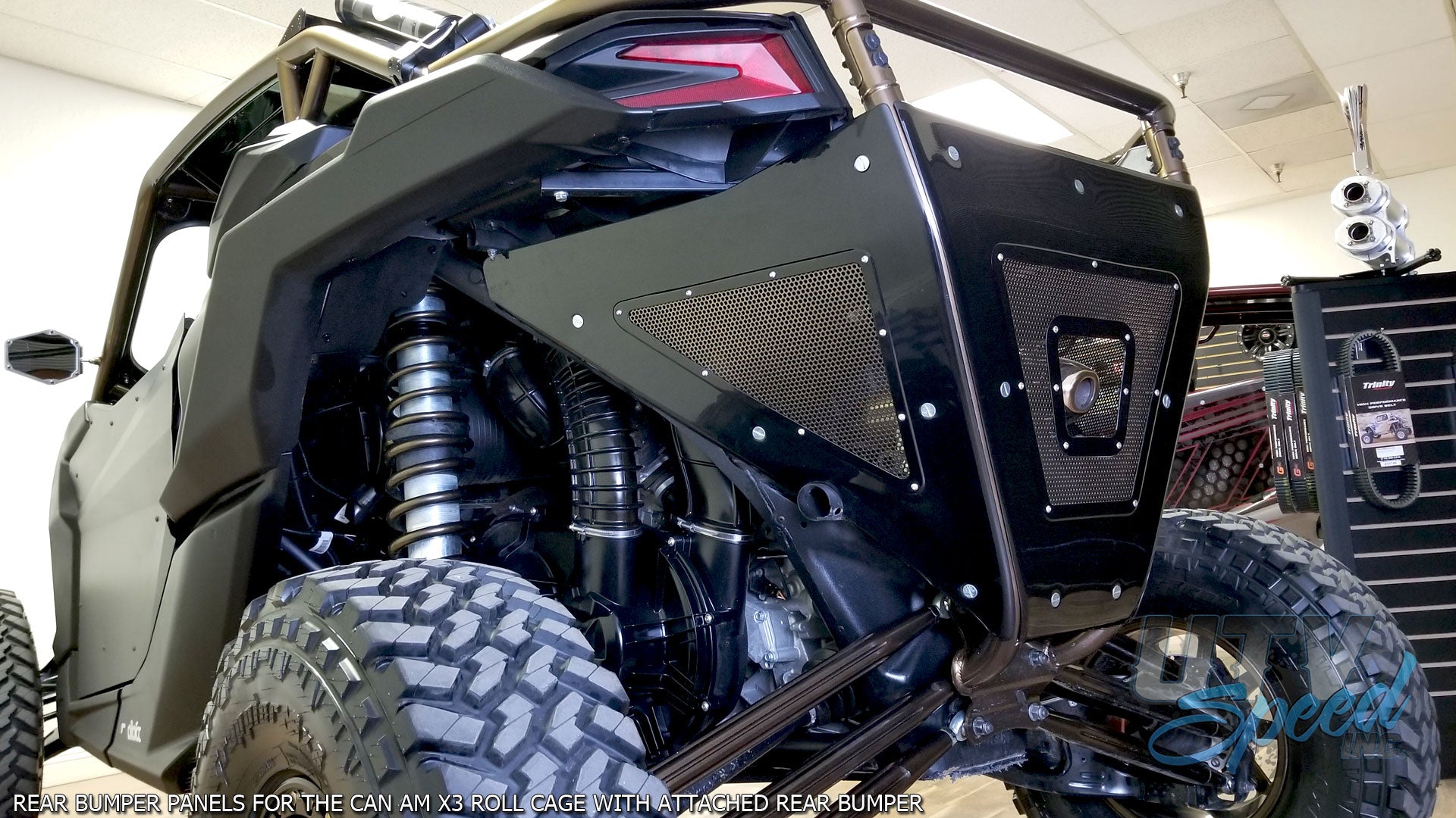Rear Bumper Panels for the Can-Am X3 Roll Cage with Attached Rear Bumper UTVCAX317CGRBP by UTV Speed Inc