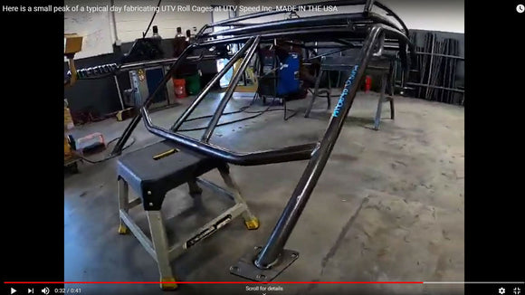 Here is a small peak of a typical day fabricating UTV Roll Cages at UTV Speed Inc.