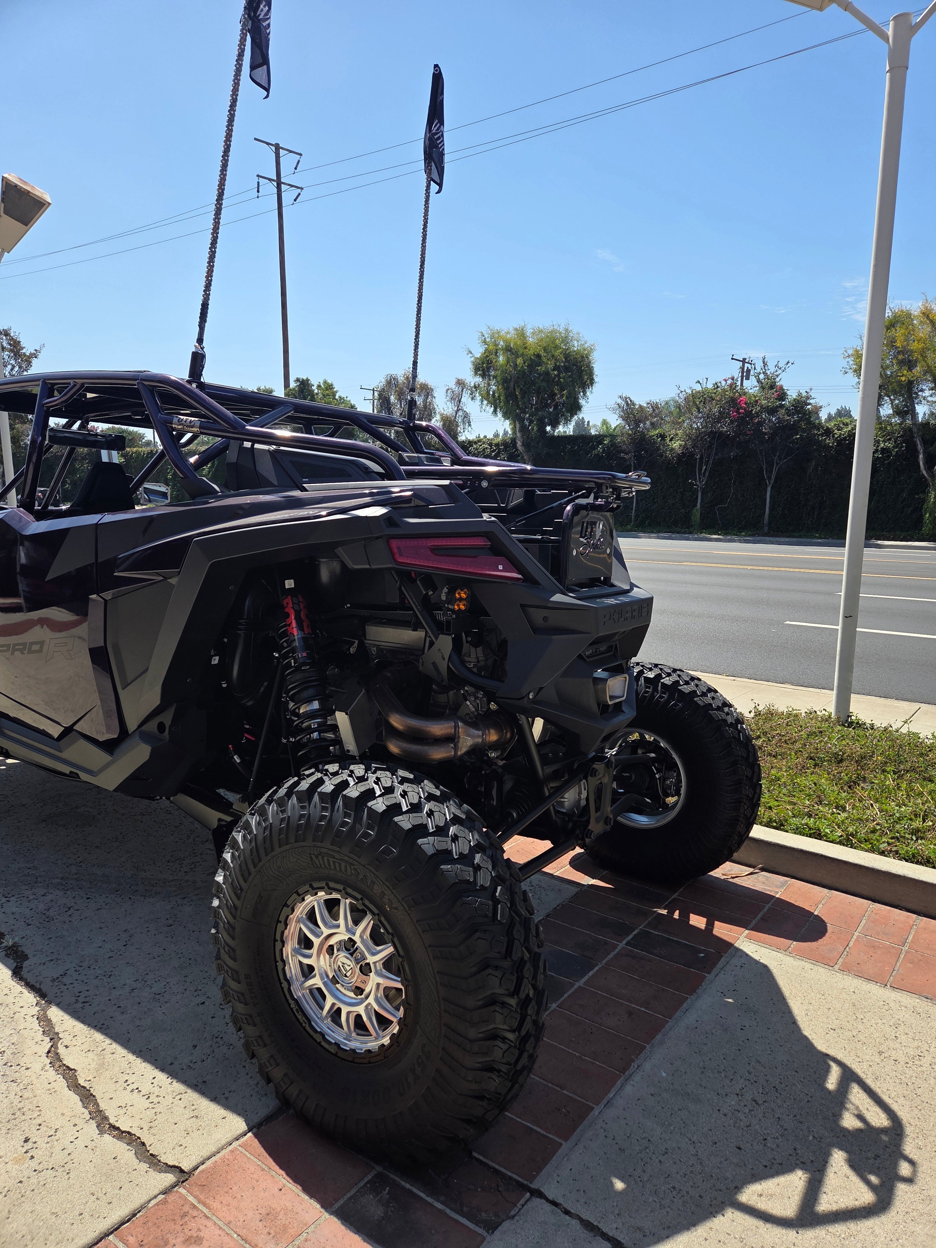 Tire Carrier with shocks for the Polaris Pro R by UTV Speed