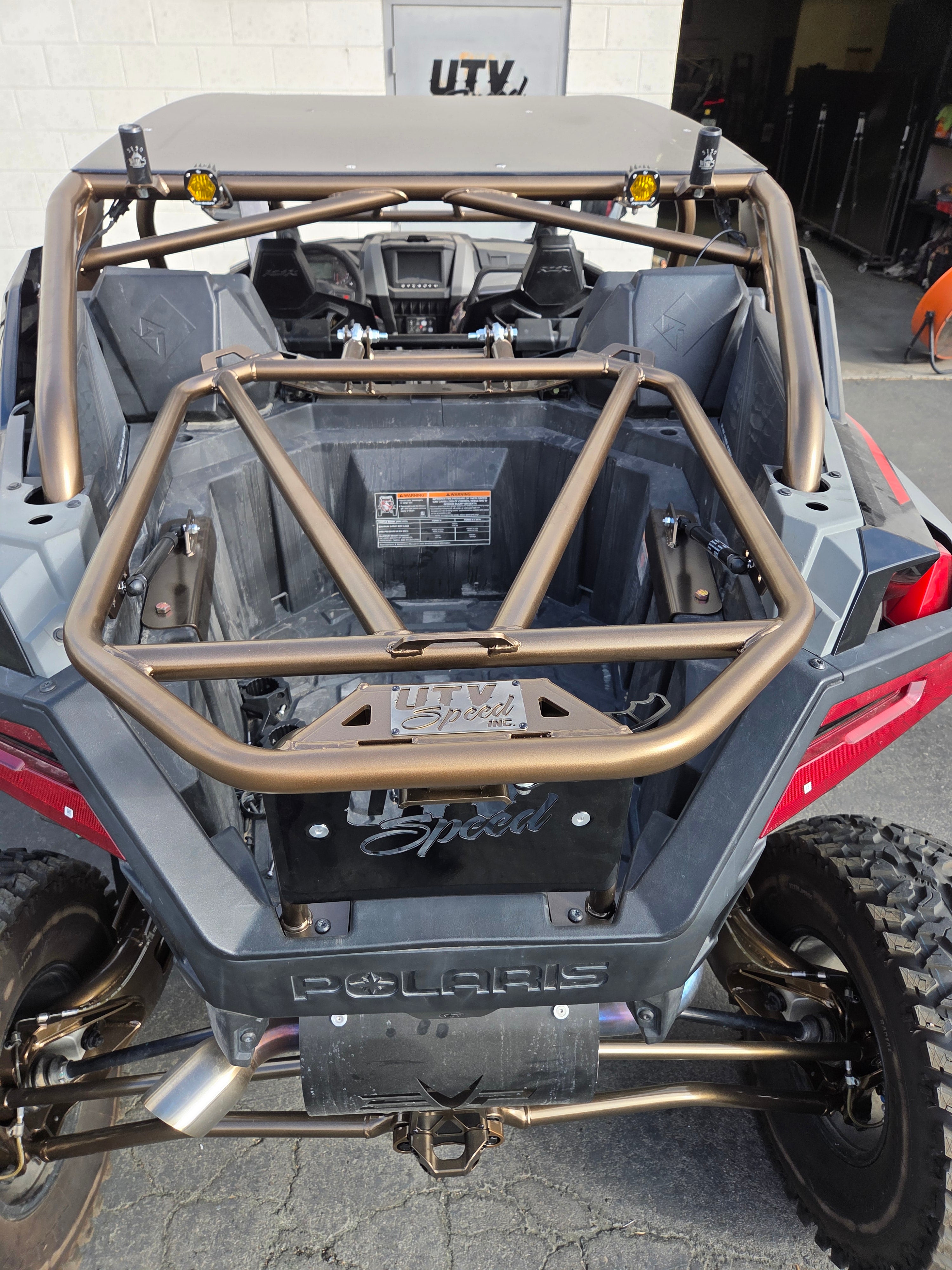 Tire Carrier with shocks for the Polaris Pro R by UTV Speed