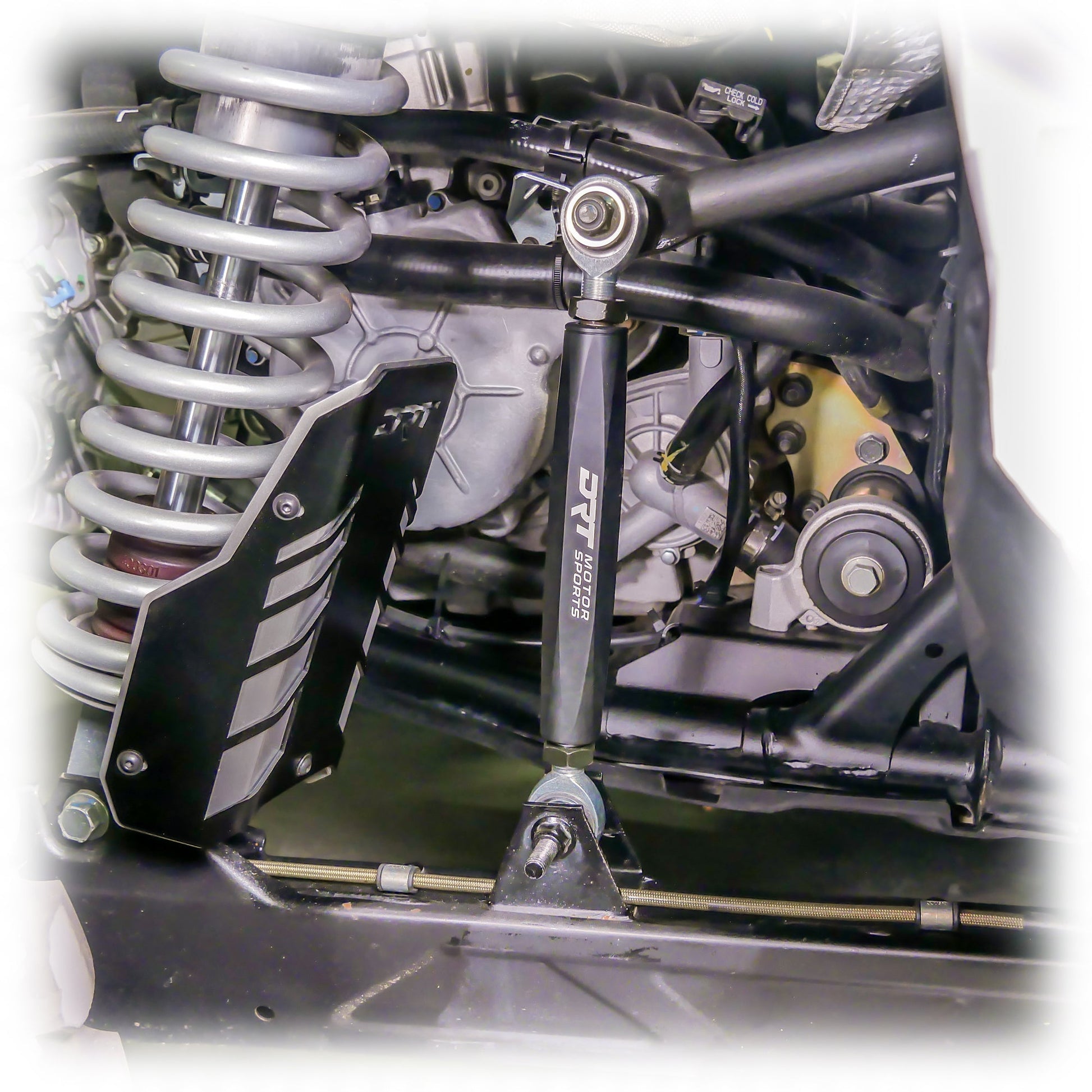 DRT RZR Polaris Pro XP Billet Aluminum Hex Bar Adjustable Sway Bar Link Kit, Rear (M10)