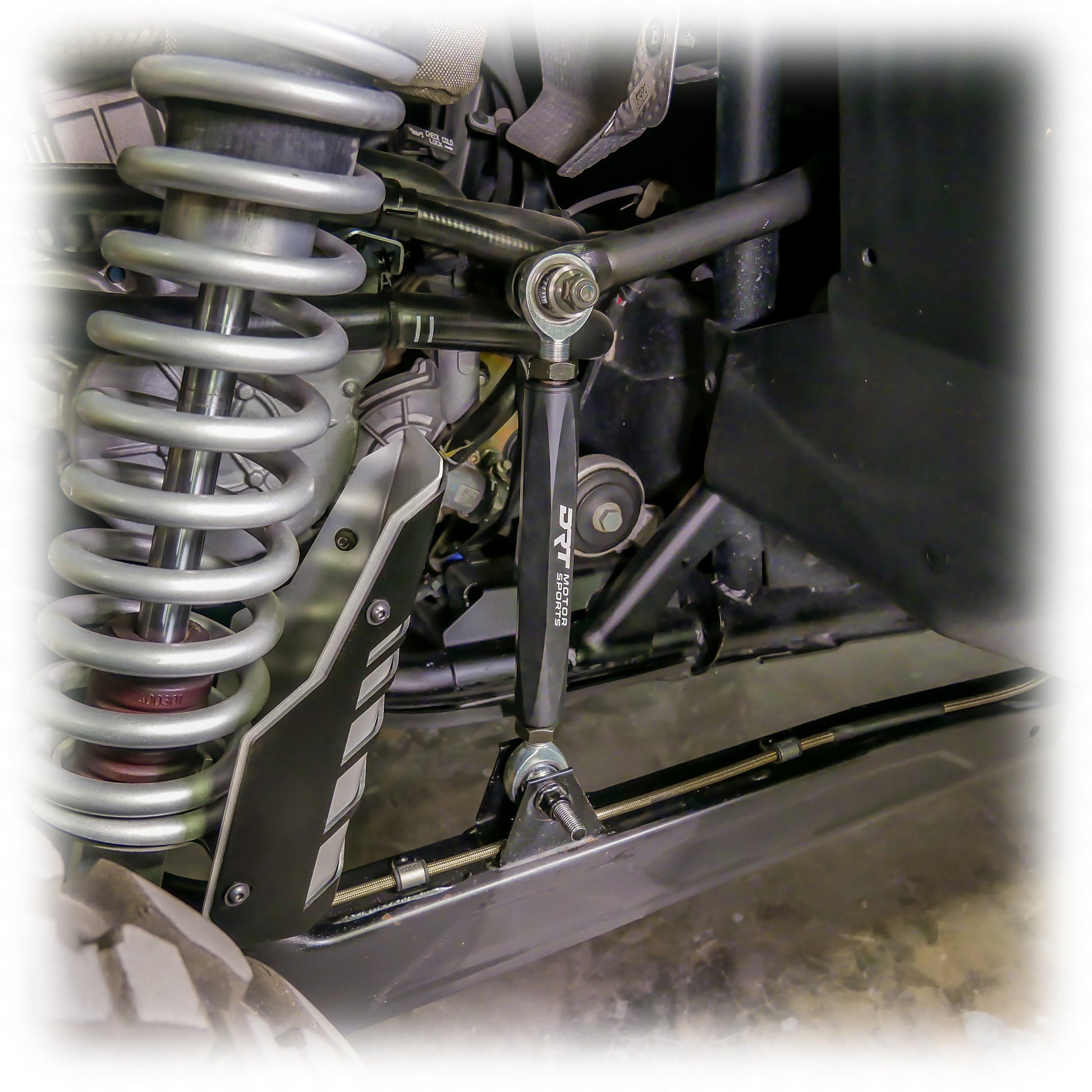 DRT RZR Polaris Pro XP Billet Aluminum Hex Bar Adjustable Sway Bar Link Kit, Rear (M10)