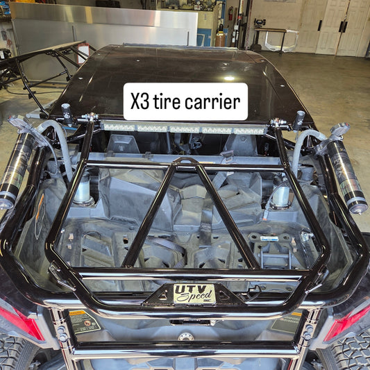 Tire Carrier with shocks for the Can-am X3 w/ bumper by UTV Speed