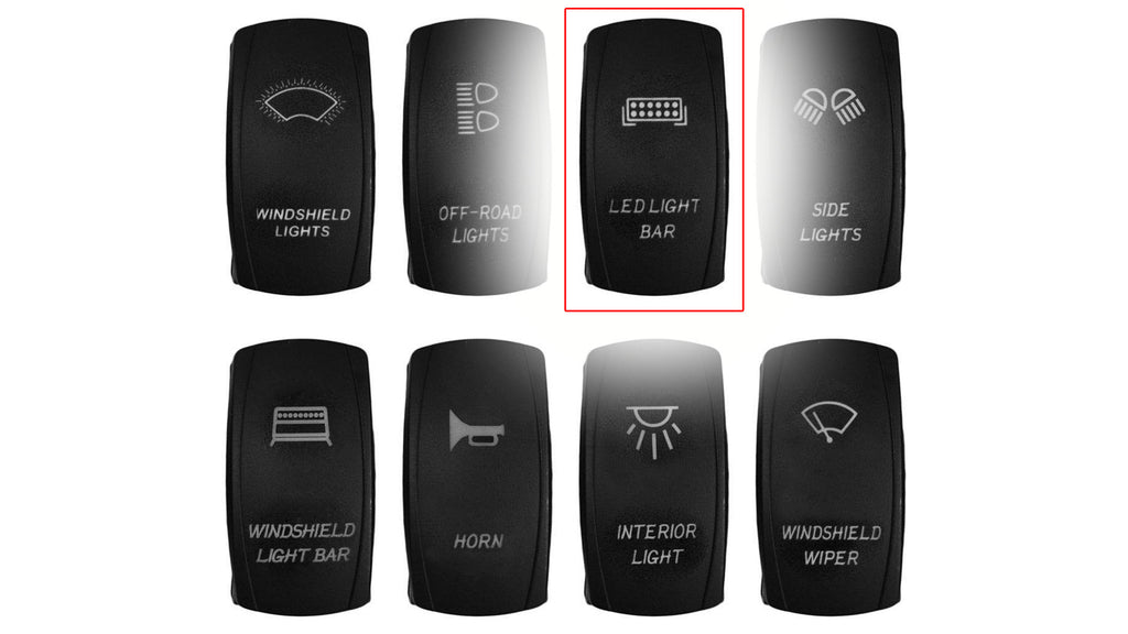 UTV 12V / 20A Off-Road Rocker Switches