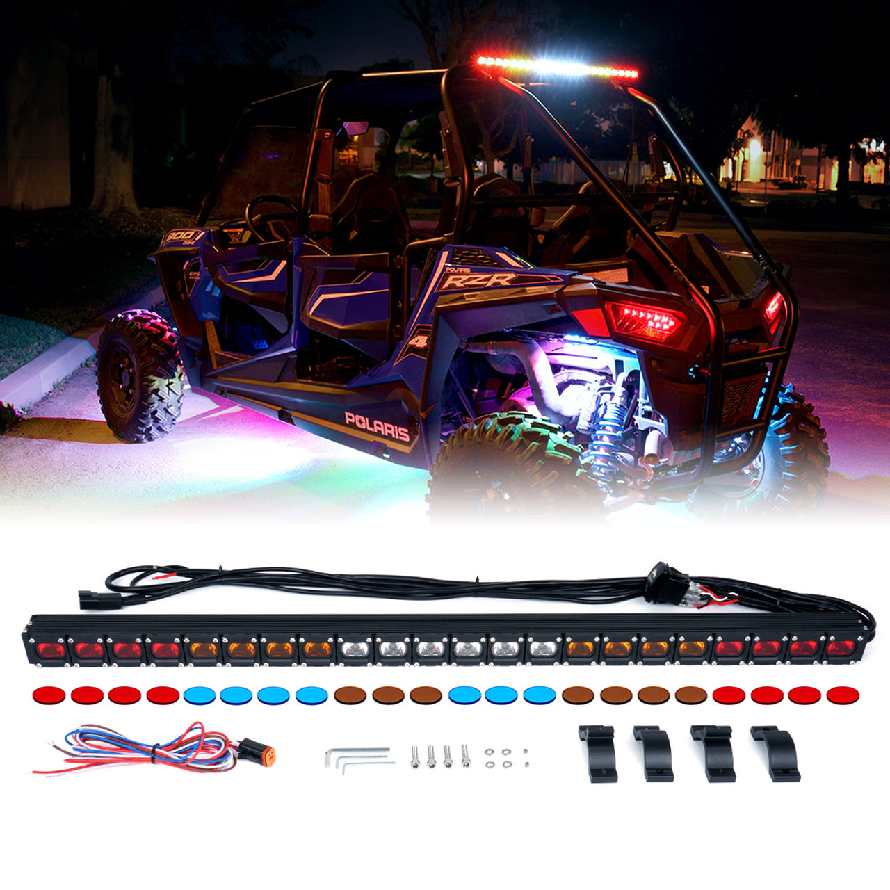 UTV 36" - RYBYBR - RX Series G1 LED Rear Chase COB Strobe Light Bar