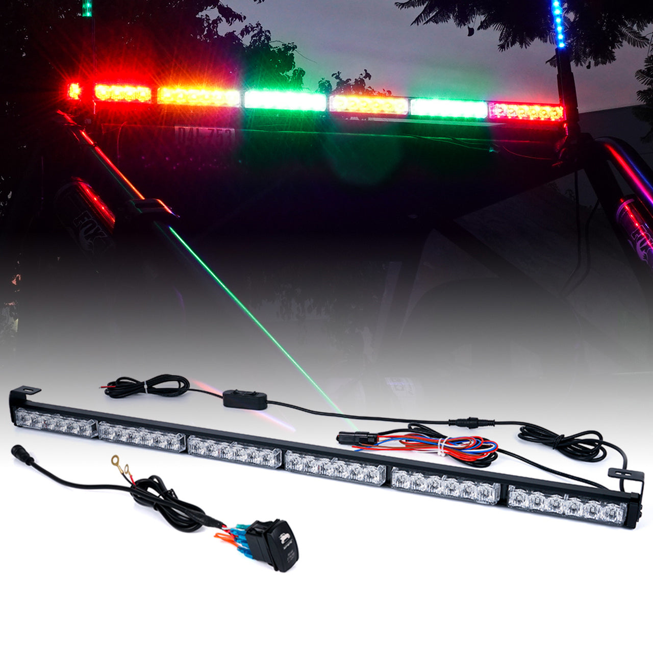 UTV 36" - RYGYGR - RZ Series G2 LED Rear Chase LED Strobe Light bar