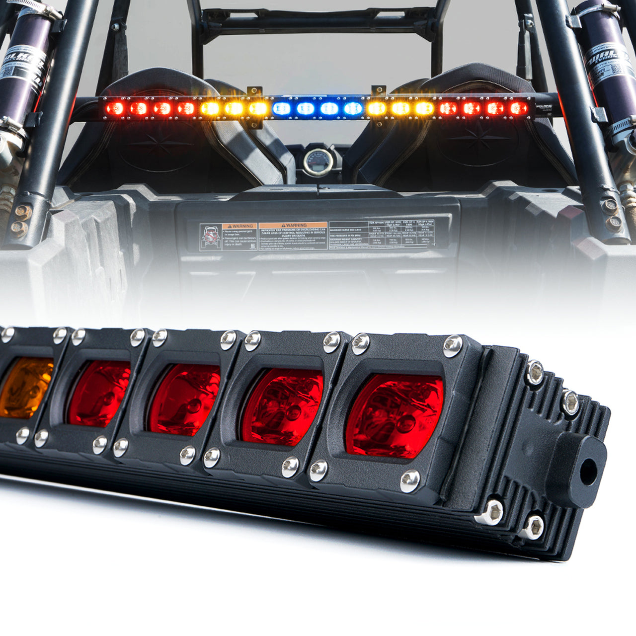 UTV 30" - RYBYR - RX Series G3 LED Rear Chase COB Strobe Light Bar