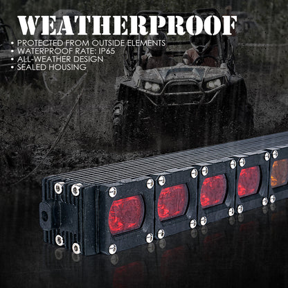 UTV 30" - RYWBR - RX Series G3 LED Rear Chase COB Strobe Light Bar