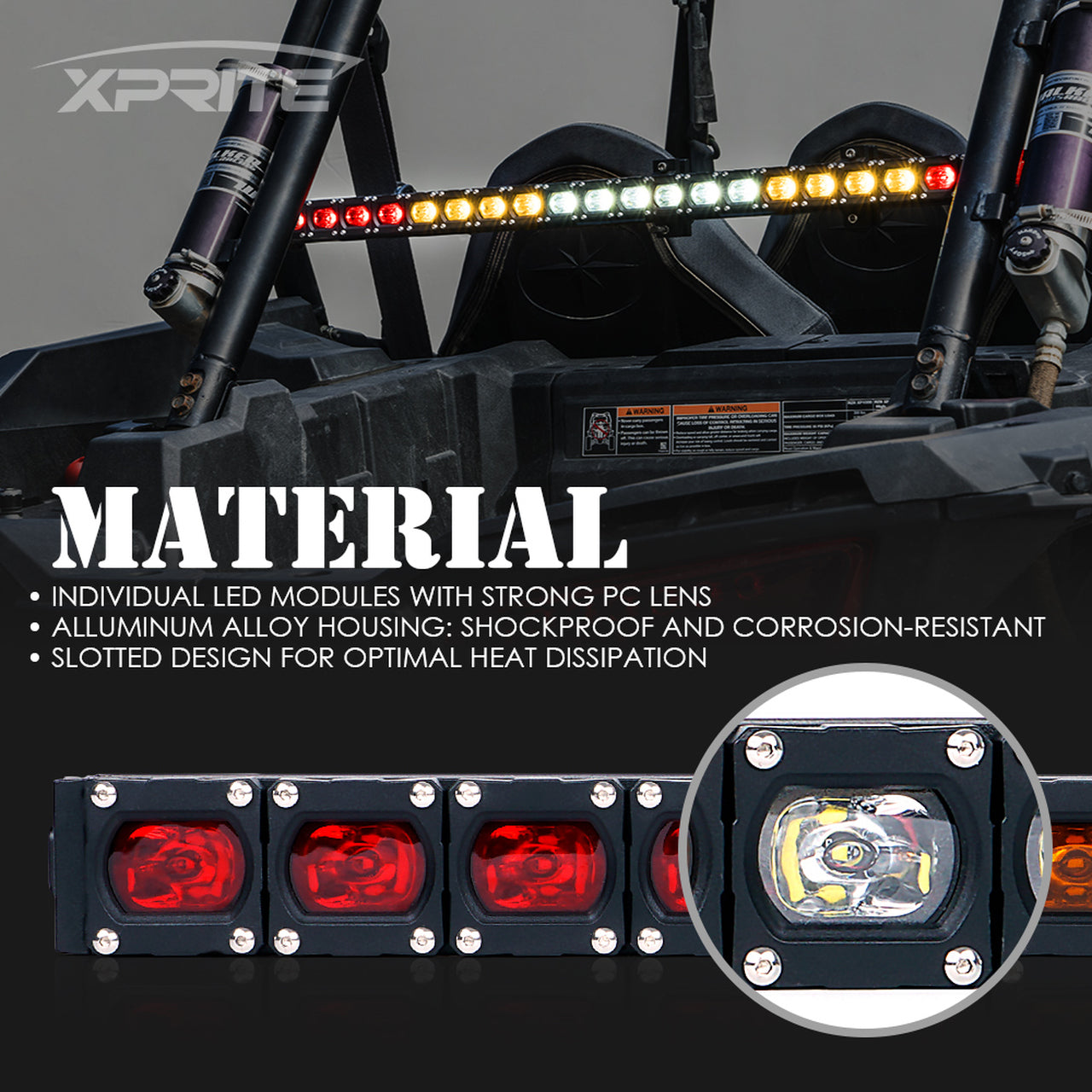 UTV 36" - RYWWYR - RX Series G7 LED Rear Chase COB Strobe Light Bar