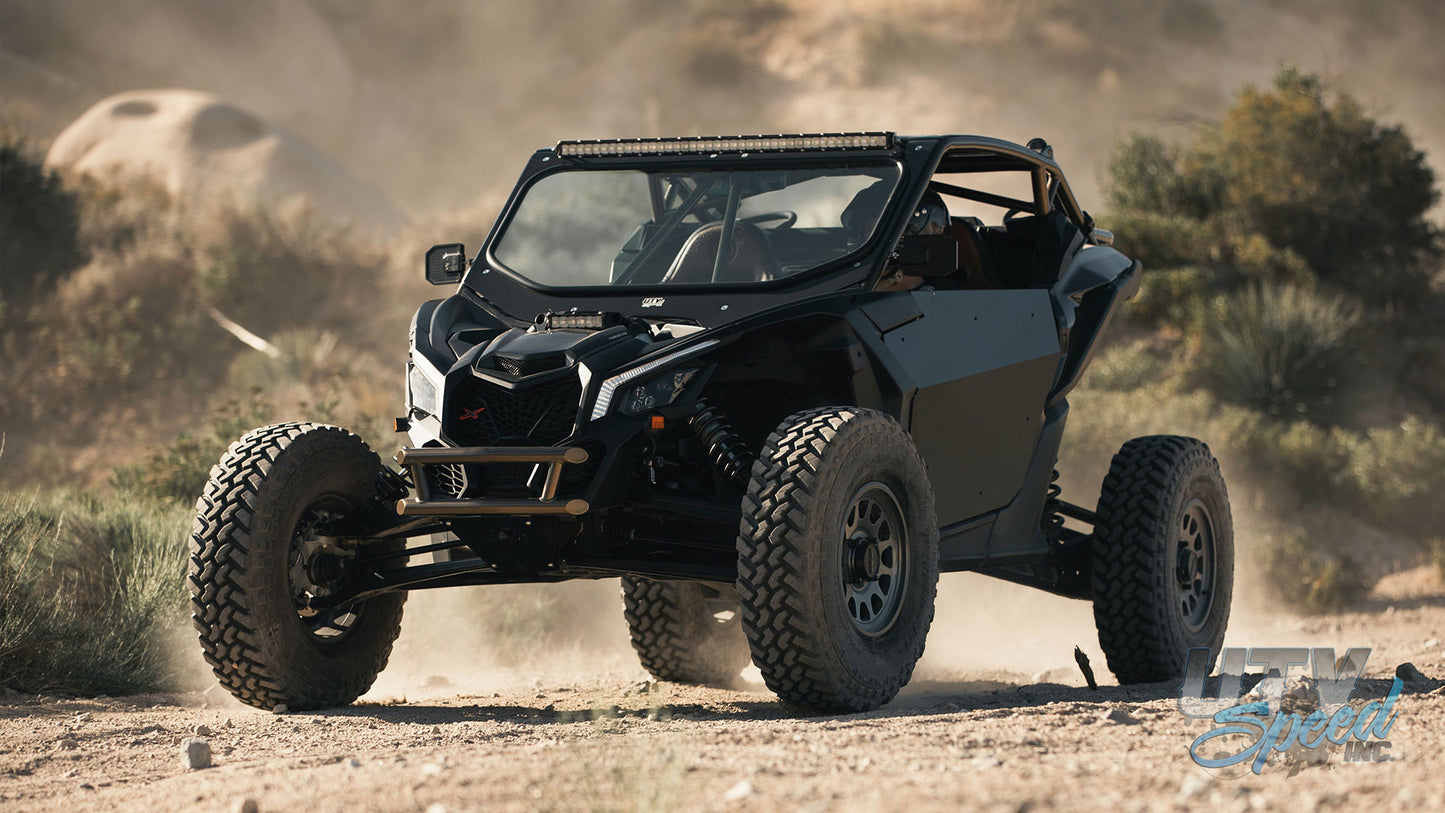 17-23 Can-Am Maverick X3 2DR Cage with Attached Rear Bumper by UTV Speed, Inc. Proudly made in the USA Customizable to your needs.