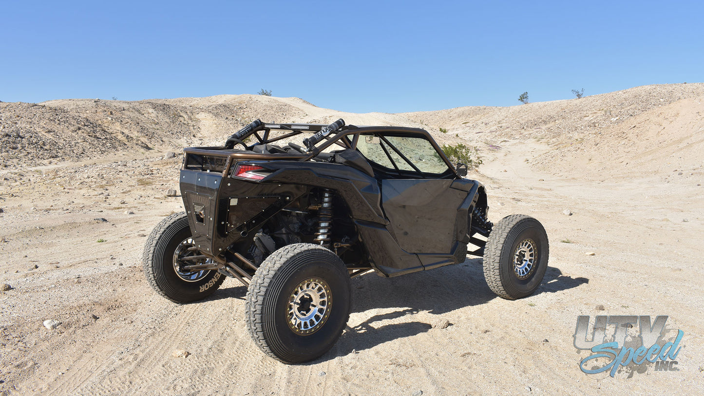 17-23 Can-Am Maverick X3 2DR Cage with Attached Rear Bumper by UTV Speed, Inc. Proudly made in the USA Customizable to your needs.