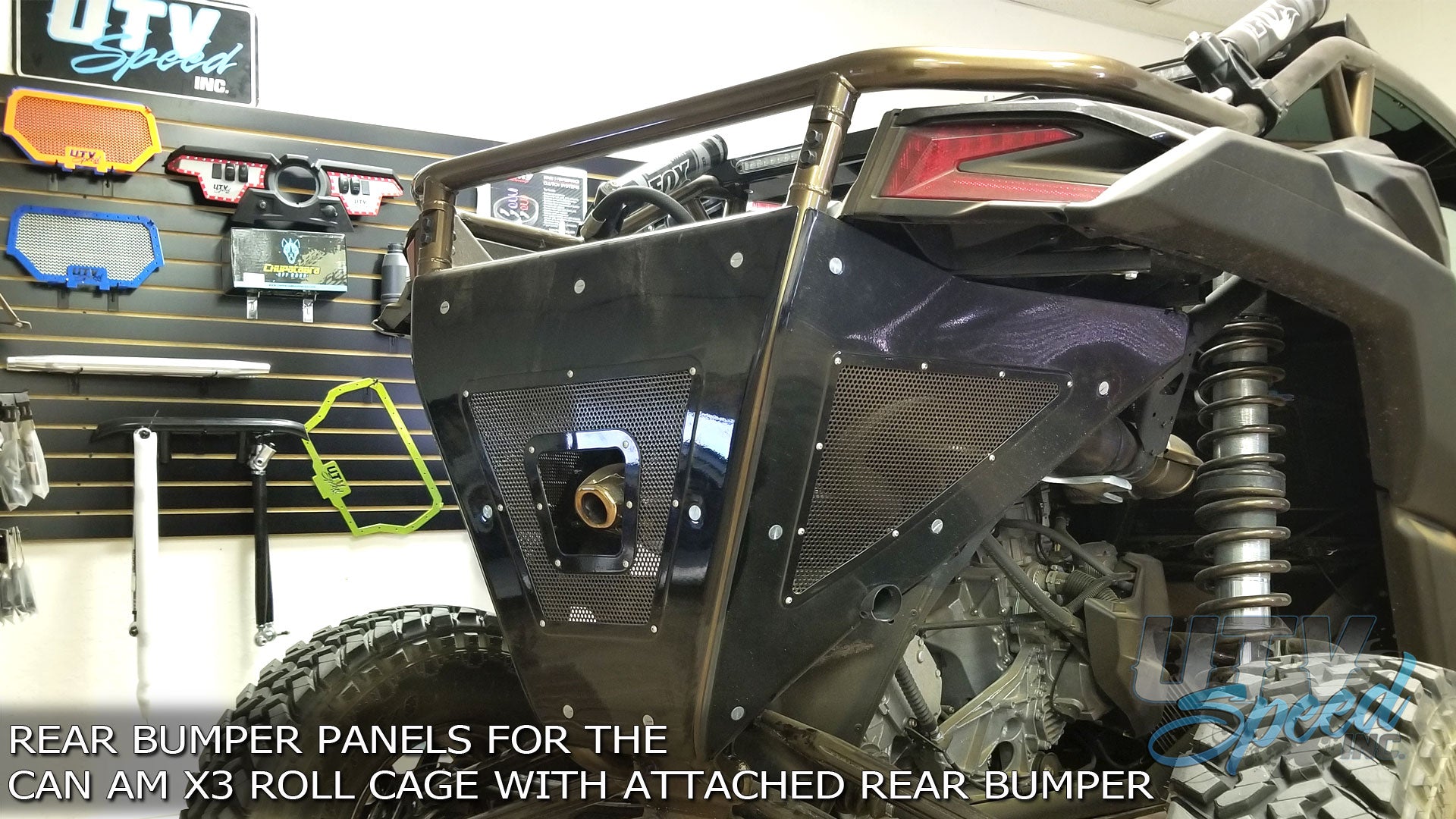 Rear Bumper Panels for the Can-Am X3 Roll Cage with Attached Rear Bumper UTVCAX317CGRBP  by UTV Speed Inc