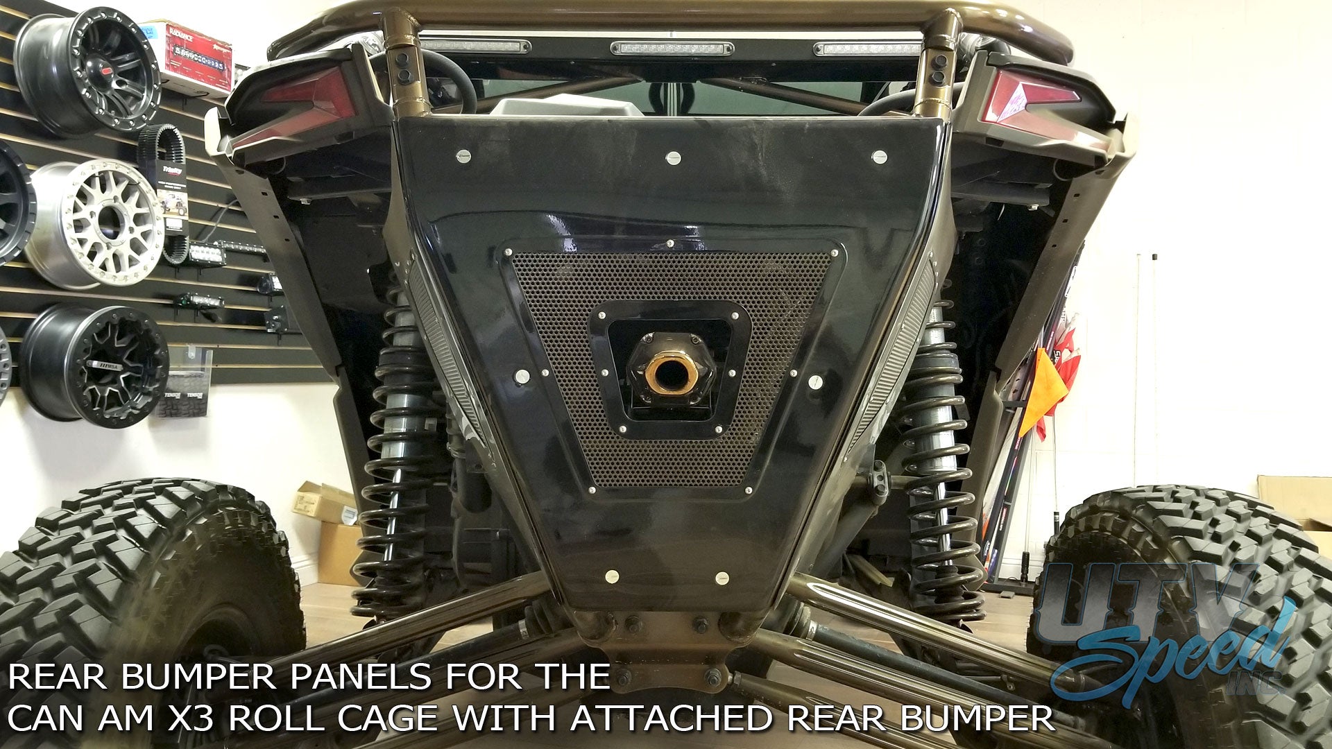 Rear Bumper Panels for the Can-Am X3 Roll Cage with Attached Rear Bumper UTVCAX317CGRBP  by UTV Speed Inc