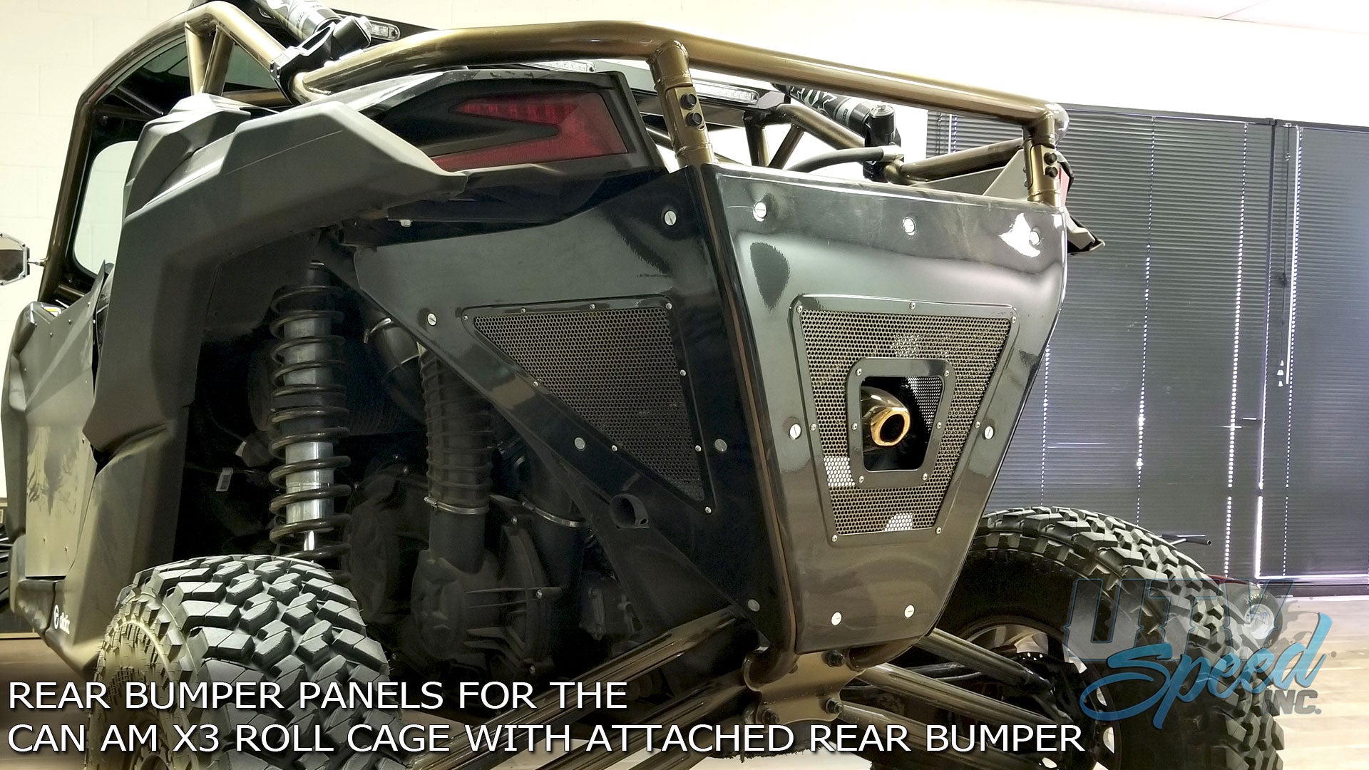 Rear Bumper Panels for the Can-Am X3 Roll Cage with Attached Rear Bumper UTVCAX317CGRBP  by UTV Speed Inc