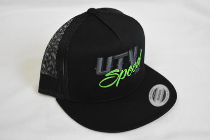 Gray and Green UTV Speed Hat