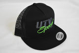 Gray and Green UTV Speed Inc. Hat