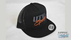 Gray and Orange UTV Speed Inc. Hat