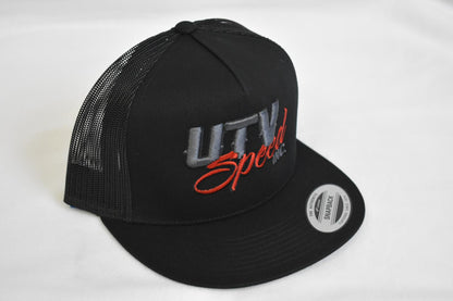 Gray and Red UTV Speed Hat