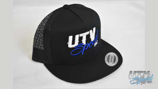 White and Blue UTV Speed Hat