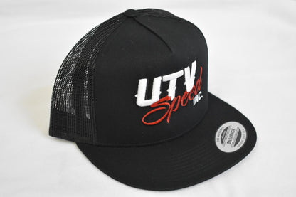 White and Red UTV Speed Hat