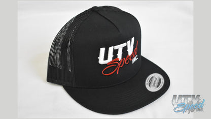 White and Red UTV Speed Hat